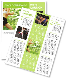 Jogging In Summer Newsletter Template