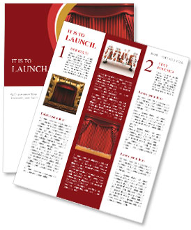 Red Stage Newsletter Template