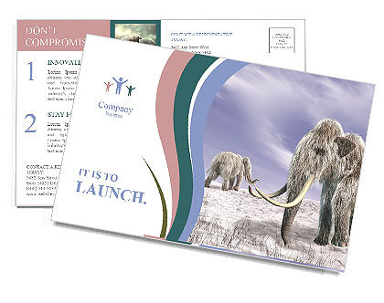 Mammoth Postcard Template