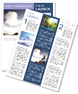 Mountain Bicycle Newsletter Template