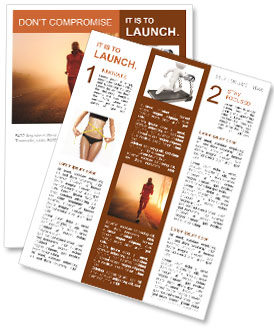Jogging At Sunset Newsletter Template