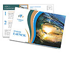 Wave Postcard Template