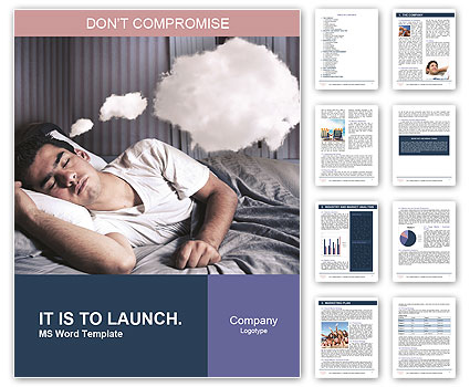 Man Sleeping Word Template