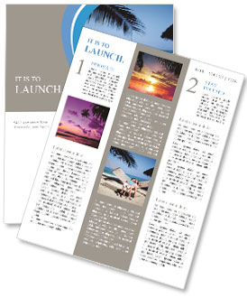 Couple In Hammock Newsletter Template