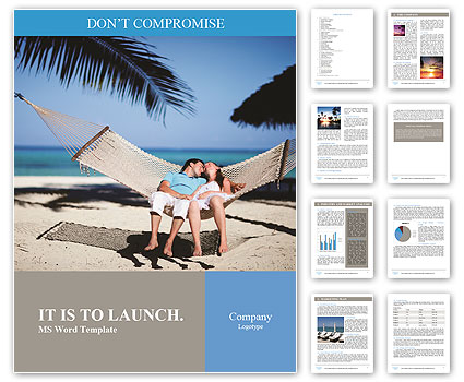 Couple In Hammock Word Template
