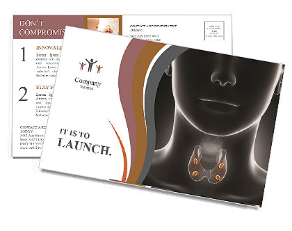 Thyroid Gland Postcard Template