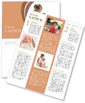 Mother And Baby Newsletter Template