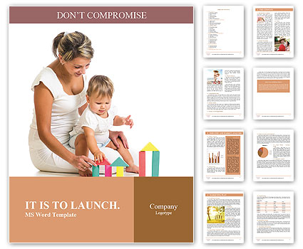 Mother And Baby Word Template
