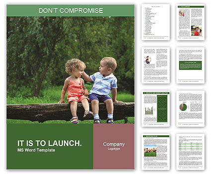 Kids Outdoors Word Template