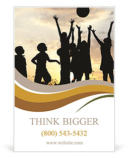 Playing With Ball Ad Template