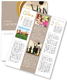 Playing With Ball Newsletter Template