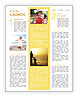 Father With Son Newsletter Template