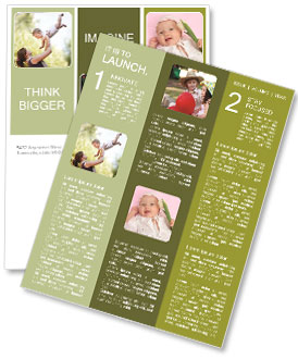Mother Plays With Baby Newsletter Template