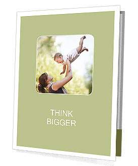 Mother Plays With Baby Presentation Folder