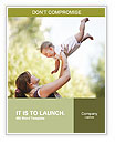 Mother Plays With Baby Word Template