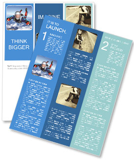 Jump With Parachute Newsletter Template