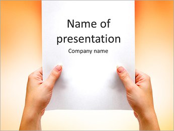 Blank Paper List PowerPoint Template