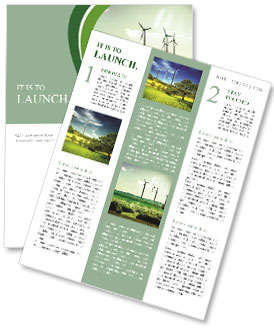 Wind Generators, Ecology Newsletter Template
