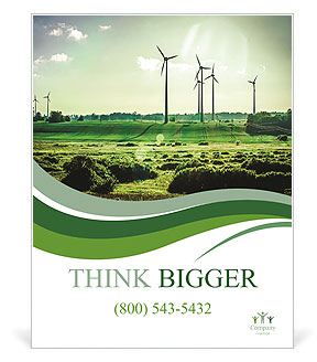 Wind Generators, Ecology Poster Template