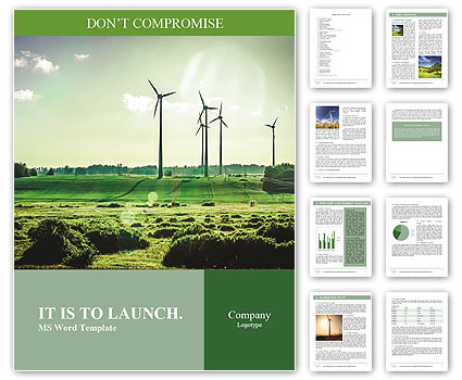 Wind Generators, Ecology Word Template