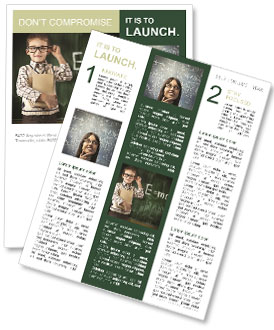 Smart Young Boy Newsletter Template