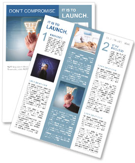 Человек рукой нажатием корзину значок Новостные рассылки