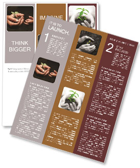 Grandfather gives his grandson a germ Newsletter Template