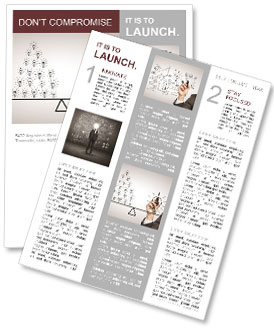Hand drawing a contrast of light bulbs Newsletter Template