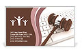 Justice Gavel and keyboard on a white background Business Card Template