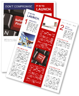 Safety First Button Newsletter Template