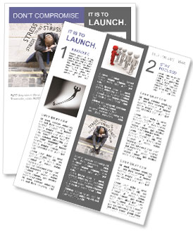 Stress At Work Newsletter Template