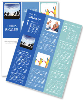 Children Pull Rope Newsletter Template