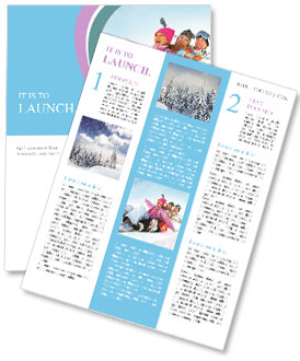 Winter Sled Newsletter Template