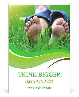 Lie On Grass Ad Template