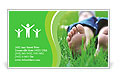 Lie On Grass Business Card Template