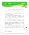 Lie On Grass Letterhead Template