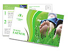 Lie On Grass Postcard Template