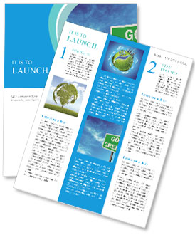 Go Green Sign Newsletter Template
