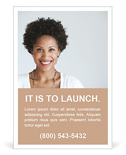 Womanâ€™s Profile Photo Ad Template