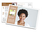 Womanâ€™s Profile Photo Postcard Template