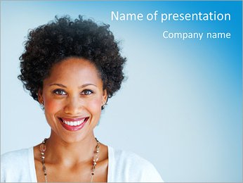 Womanâ€™s Profile Photo PowerPoint Template