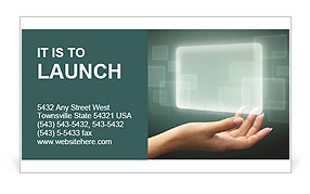 Abstract Touch Screen Business Card Template