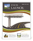 The road and the big board Flyer Template