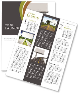 The road and the big board Newsletter Template