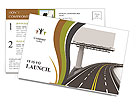 The road and the big board Postcard Template