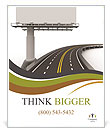 The road and the big board Poster Template