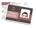 Dreaming Man Postcard Template