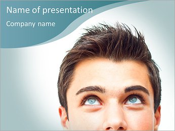 Dreaming Man PowerPoint Template