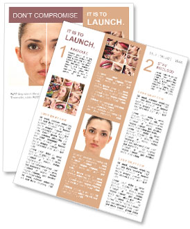 Womanâ€™s Face Newsletter Template