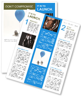 Barbell On Balloon Newsletter Template